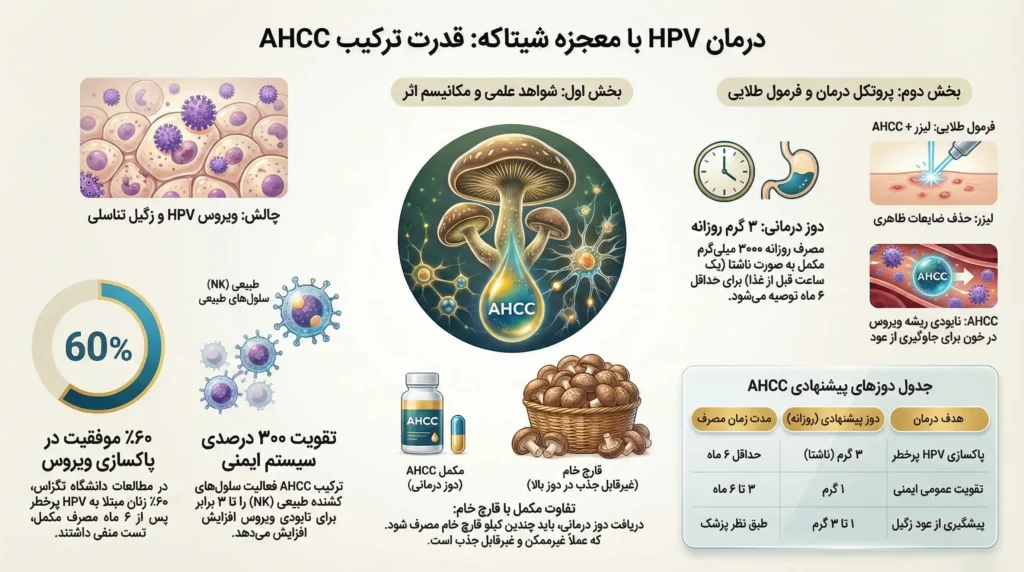 اینفوگرافیک تمام نکات درمان زگیل تناسلی با شیتاکه