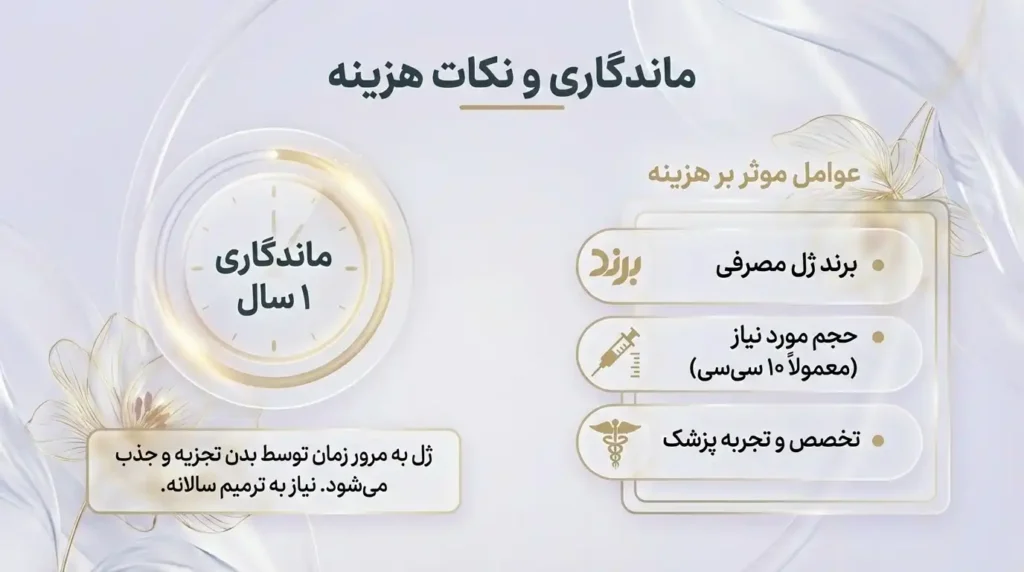 میزان ماندگاری و نکاتی در مورد هزینه تزریق ژل به واژن