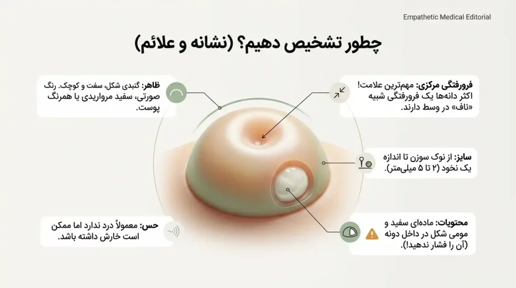 نشانه ها و علاِم مولوسکوم و زگیل آبکی